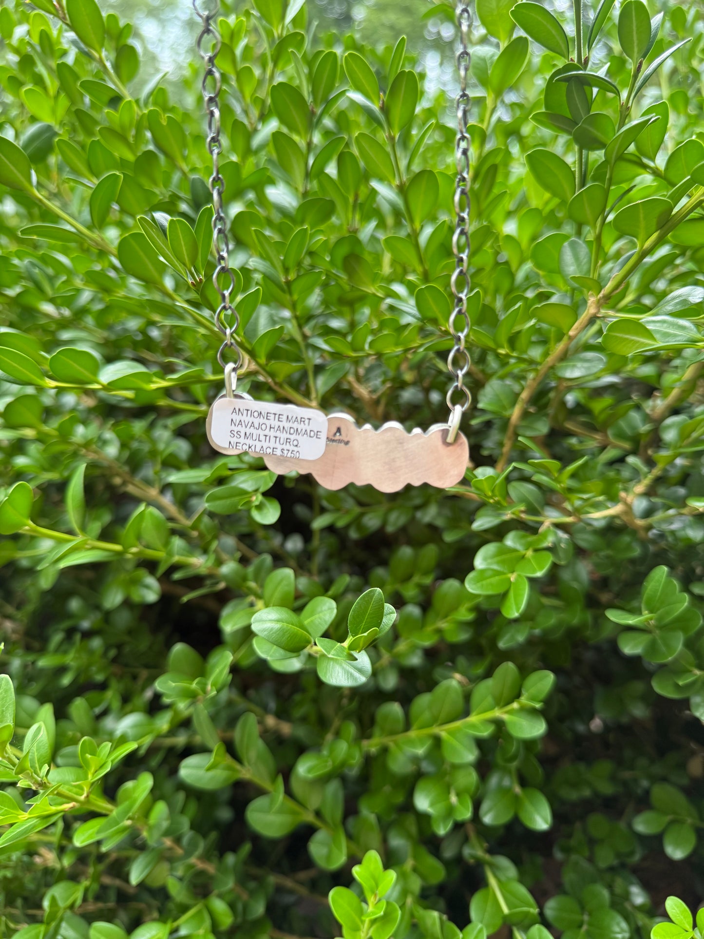 5 Stone Kingman Bar Necklace