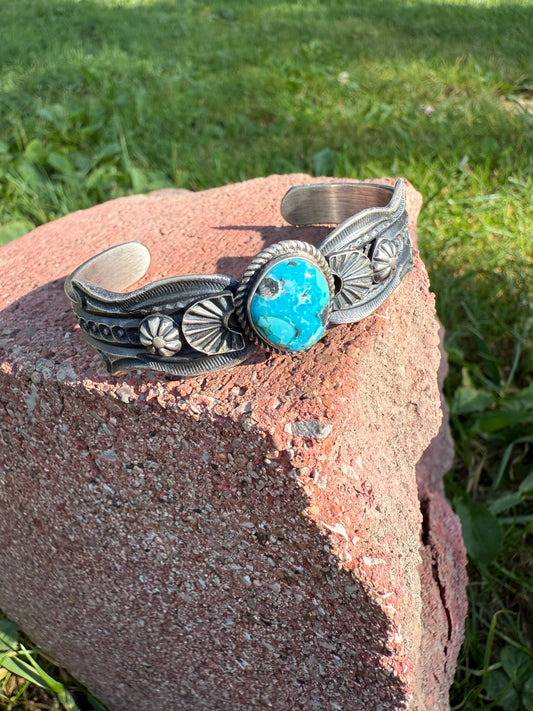 Kingman Turquoise Cuff Bracelet