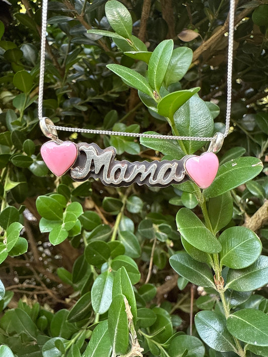 Pink Conch Mama Necklace