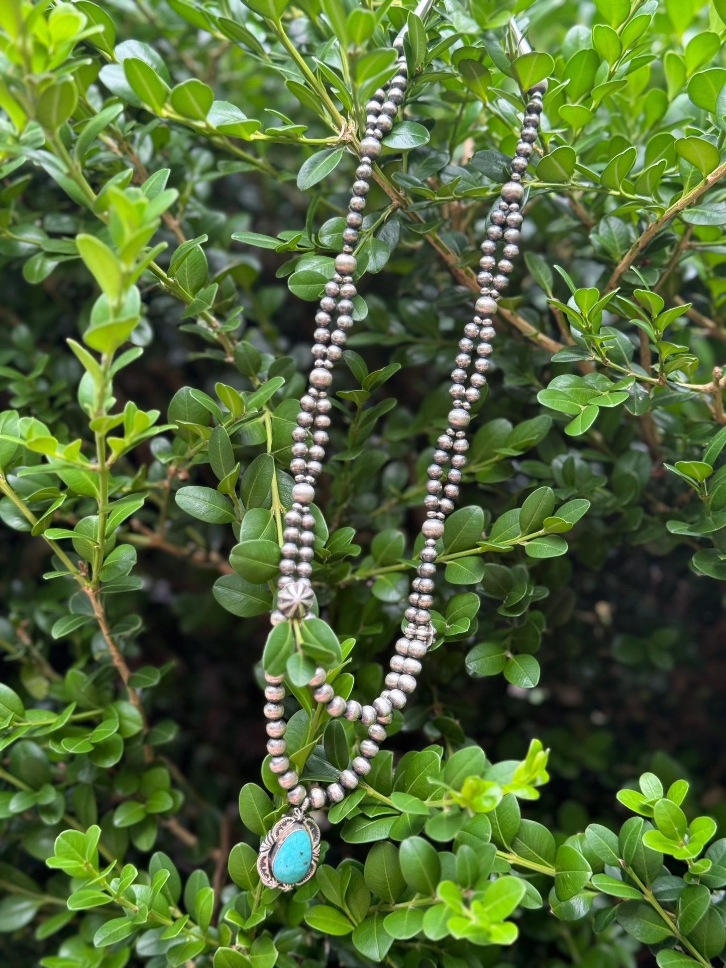 Double Stranded Pearls with Pendant