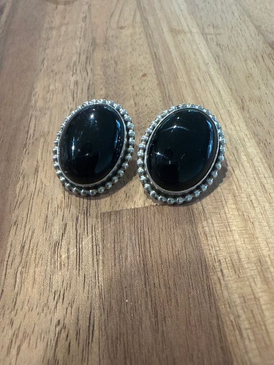 Black Onyx Studs