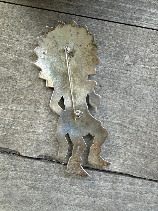 Sunface Dancing Kachina Pin
