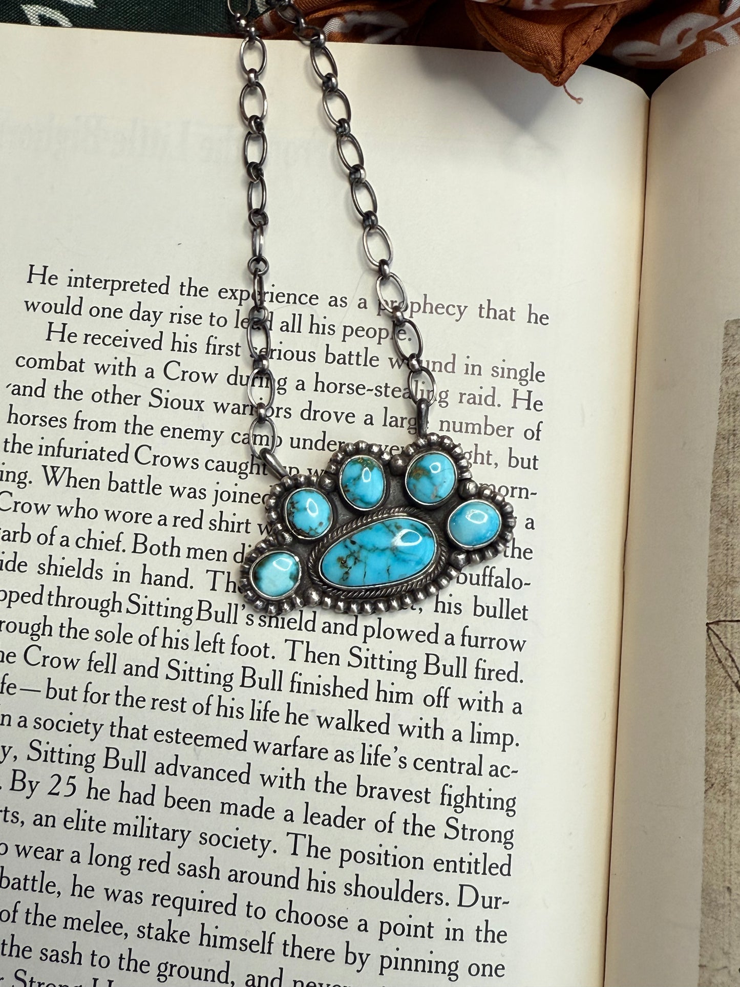 Kingman Half Cluster Necklace