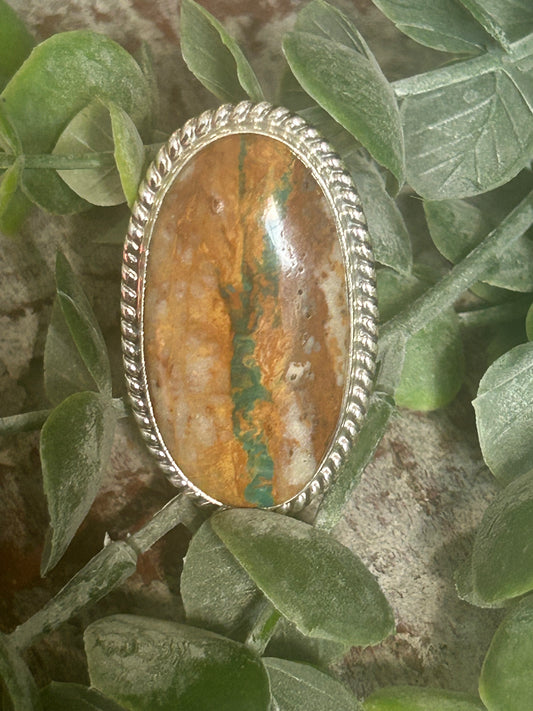 Boulder Ribbon Turquoise Ring