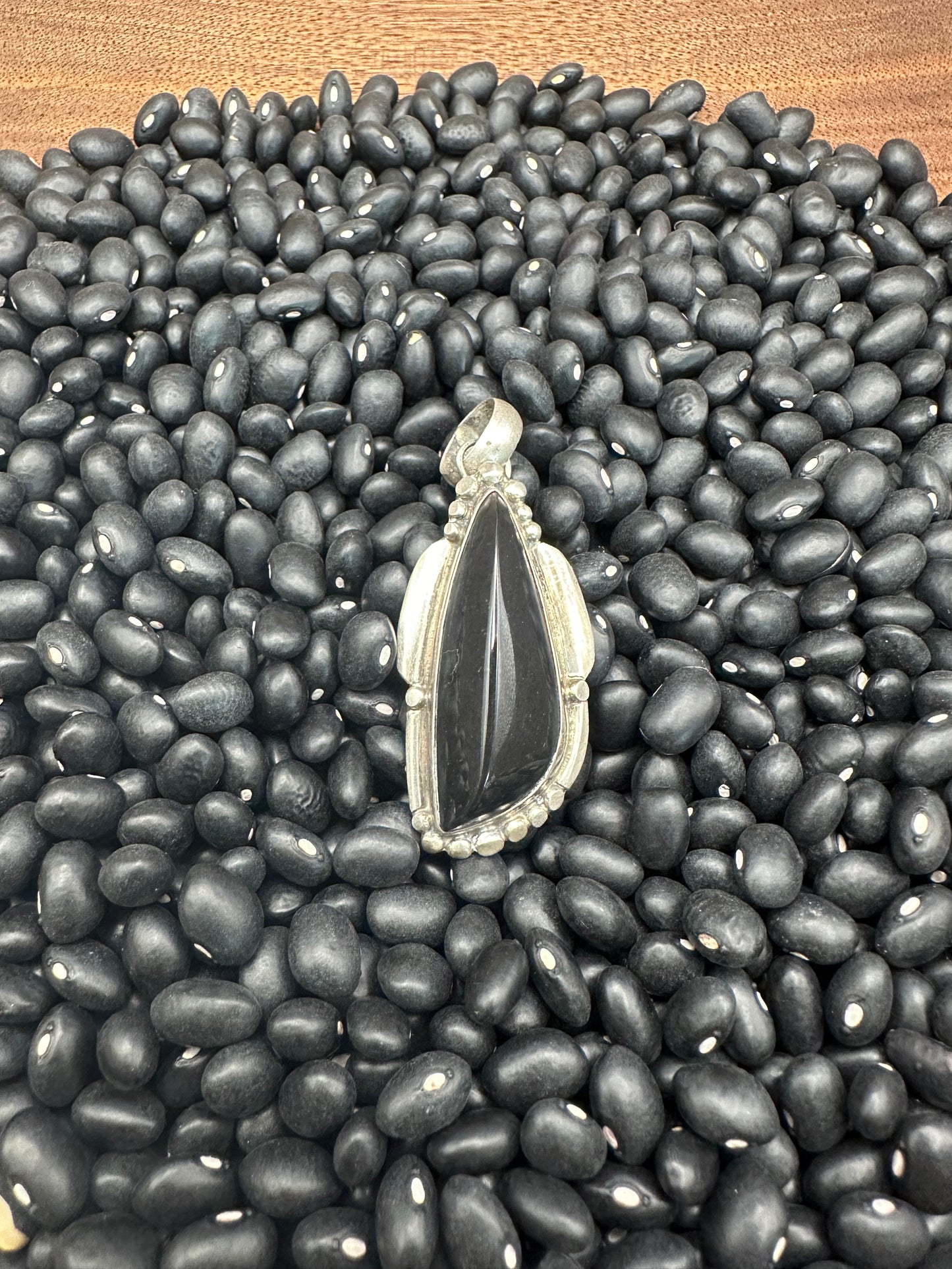 Navajo Black Onyx Pendant