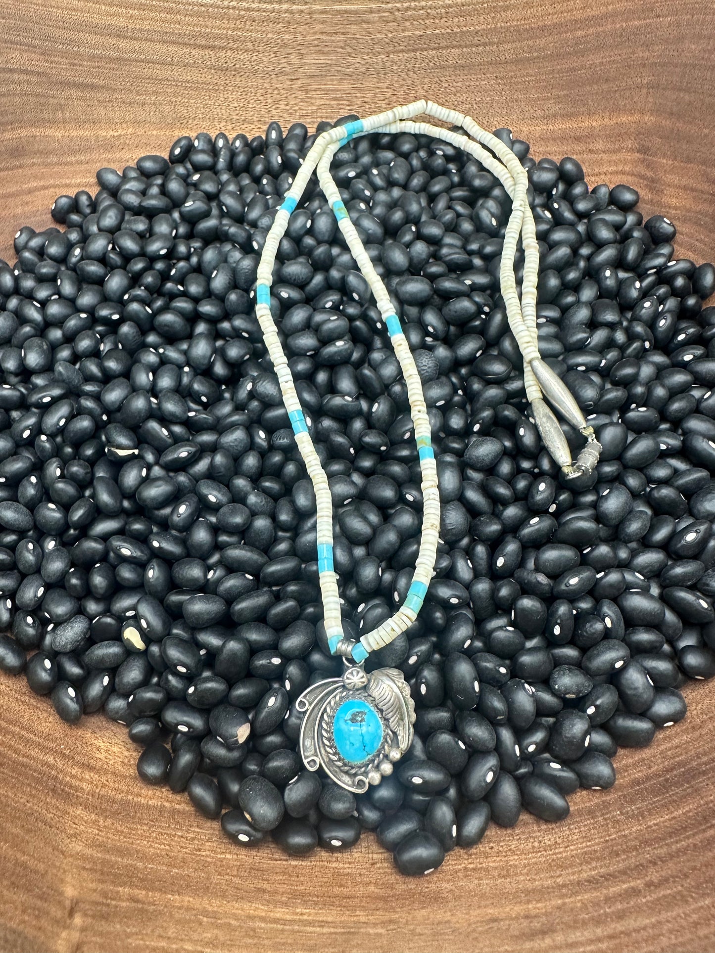 Vintage Turquoise & Shell Necklace