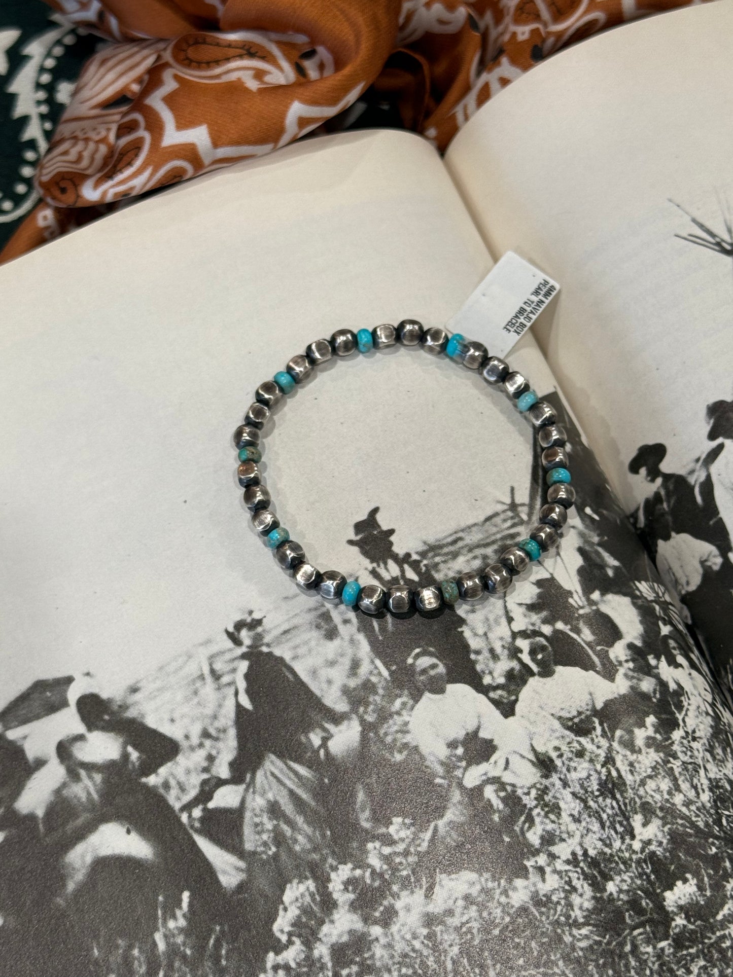 Navajo Box Bead Bracelet