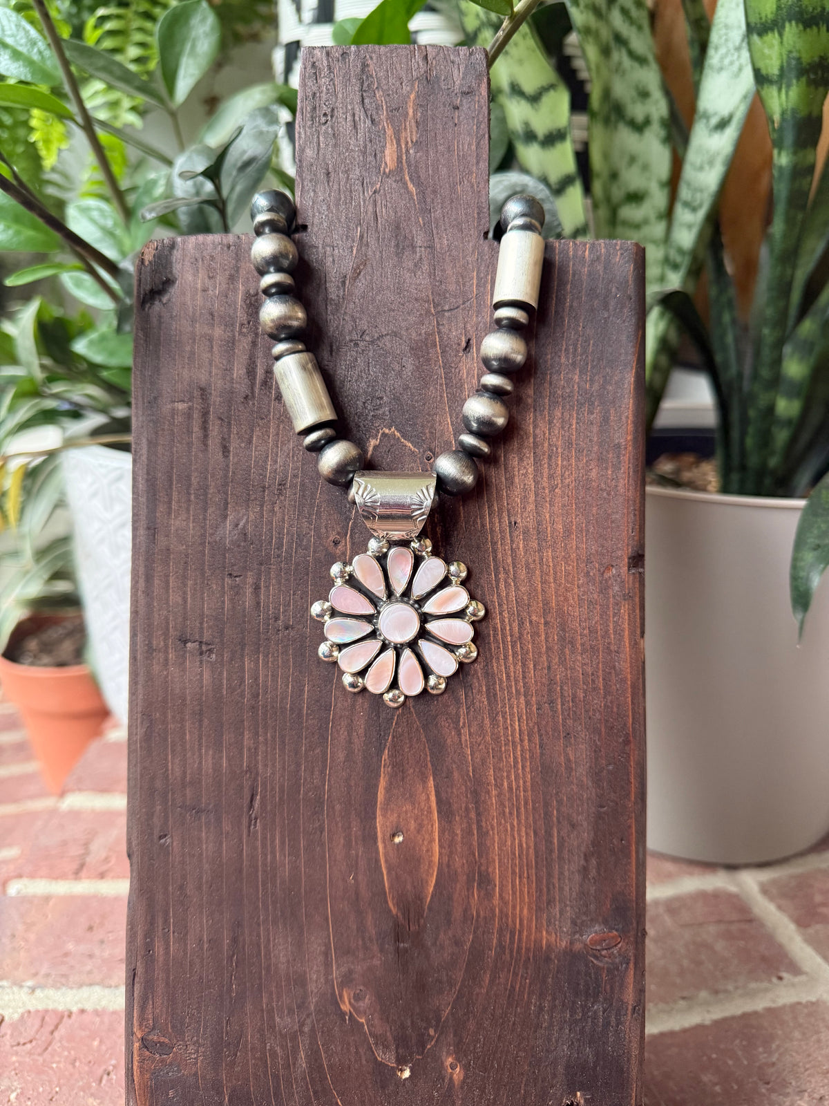 Tonya June Rafael - Pink Mother of Pearl Pendant