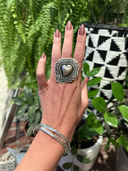 Lane Tahe - Adjustable Heart Rings