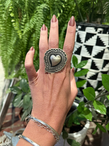 Lane Tahe - Adjustable Heart Rings