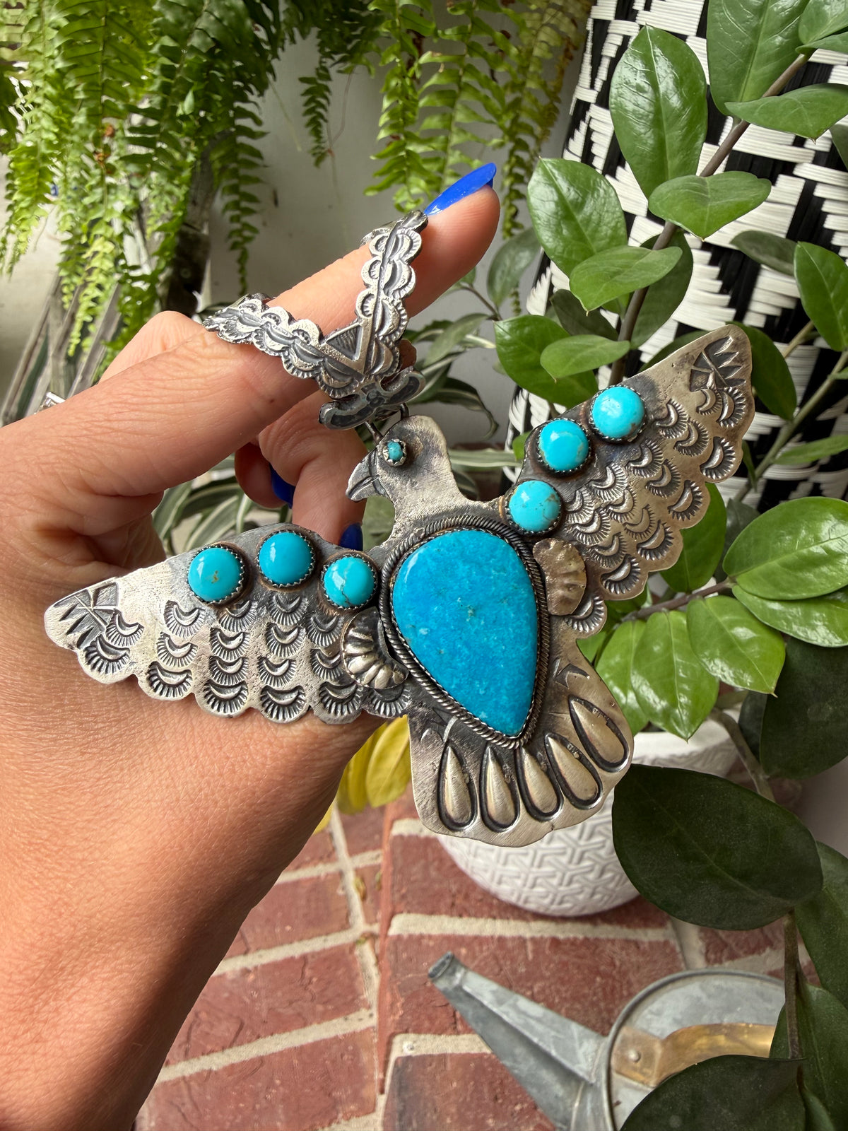 Richard Yazzie - Statement Thunderbird Pendant