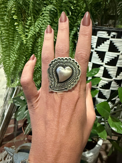 Lane Tahe - Adjustable Heart Rings
