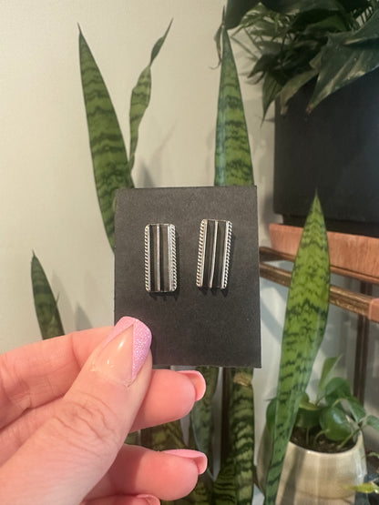 Sterling Silver Bar Earrings