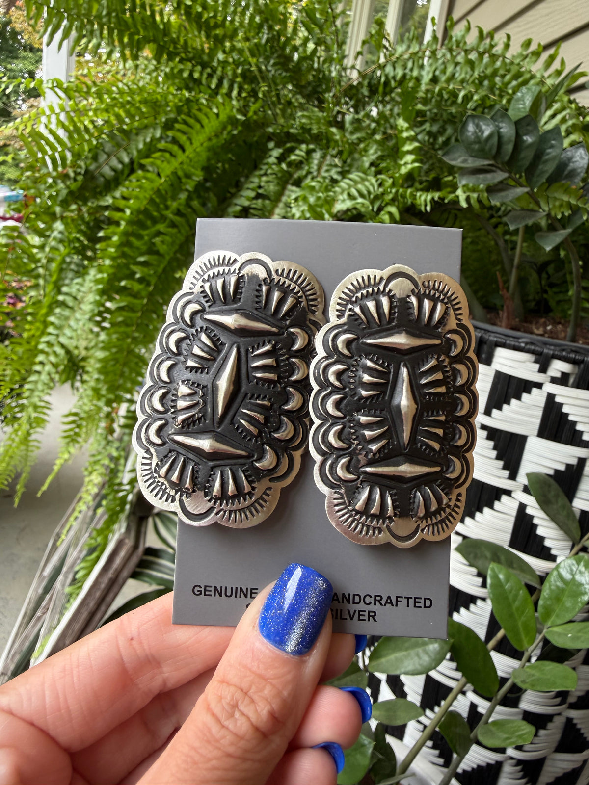 Lane Tahe - Concho Earrings