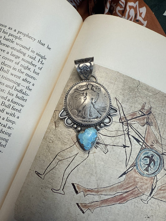 Walking Liberty & Golden Hills Pendant