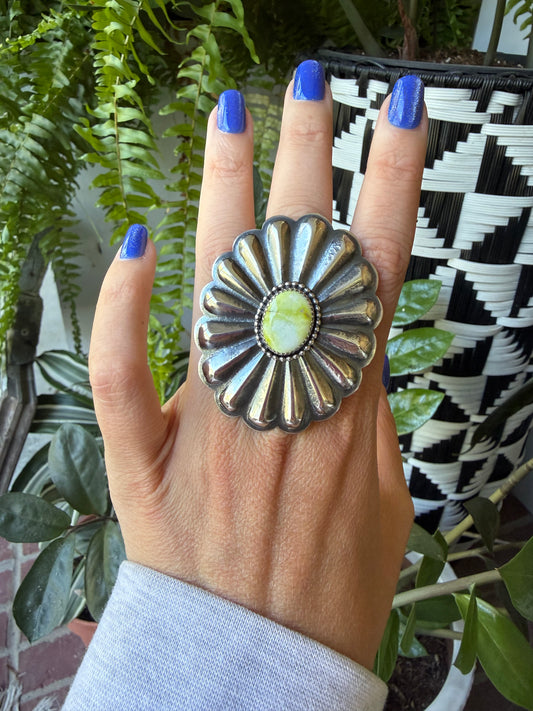 Ty Etsitty - Palomino Adjustable Concho Ring
