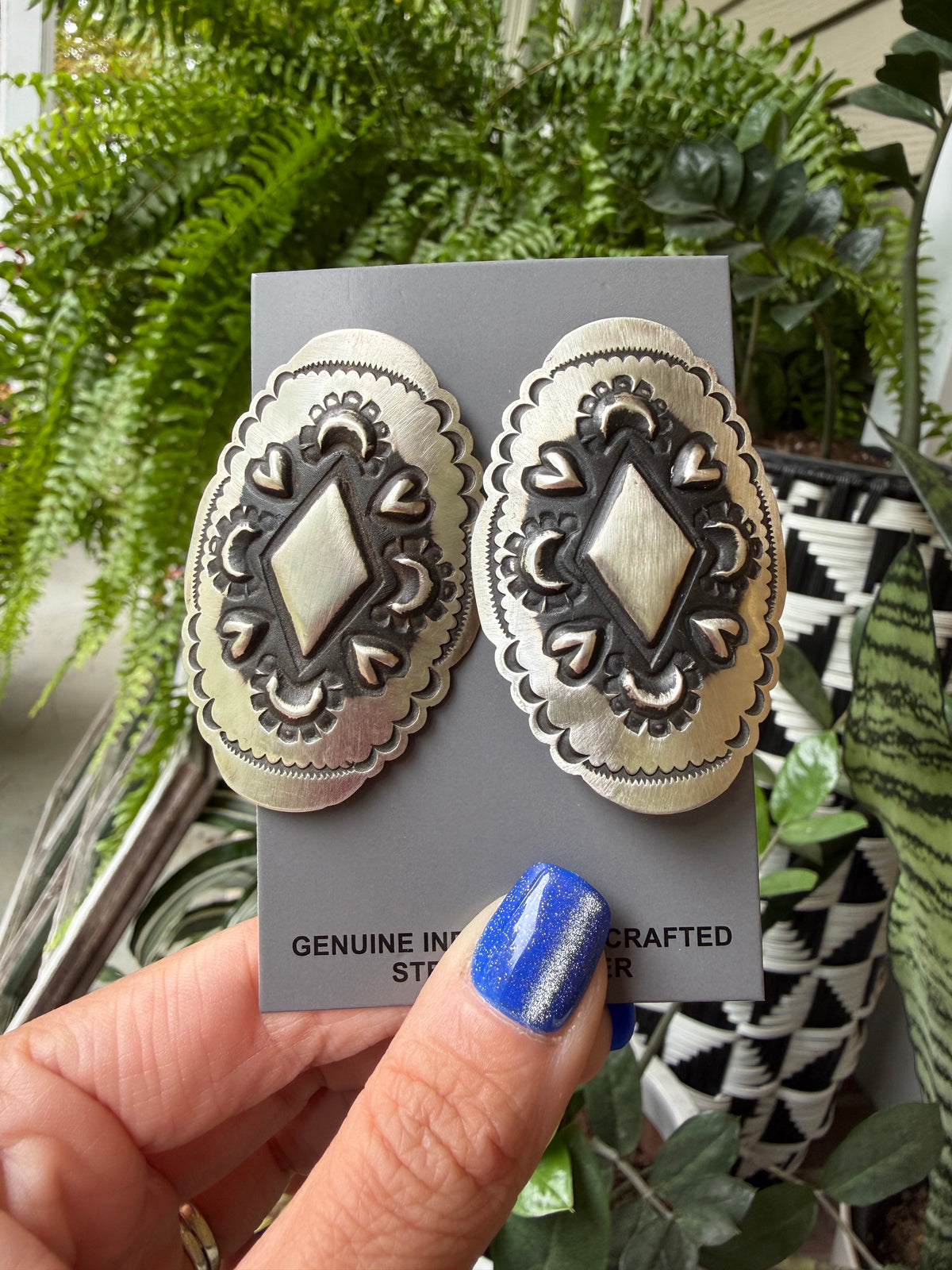 Lane Tahe - Concho Earrings