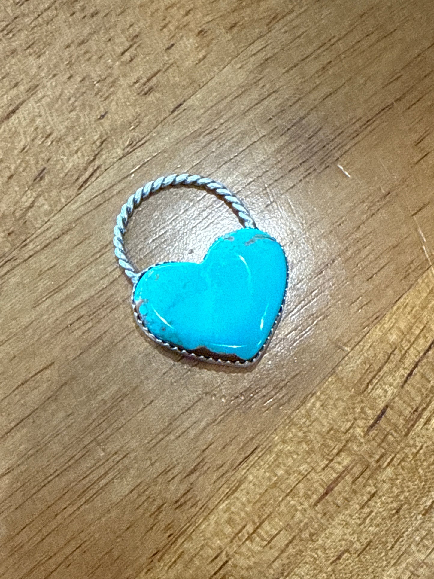 Heartlock Pendant - Chilean Turquoise