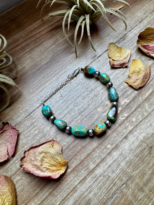 Turquoise Nugget Bracelet