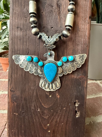 Richard Yazzie - Statement Thunderbird Pendant