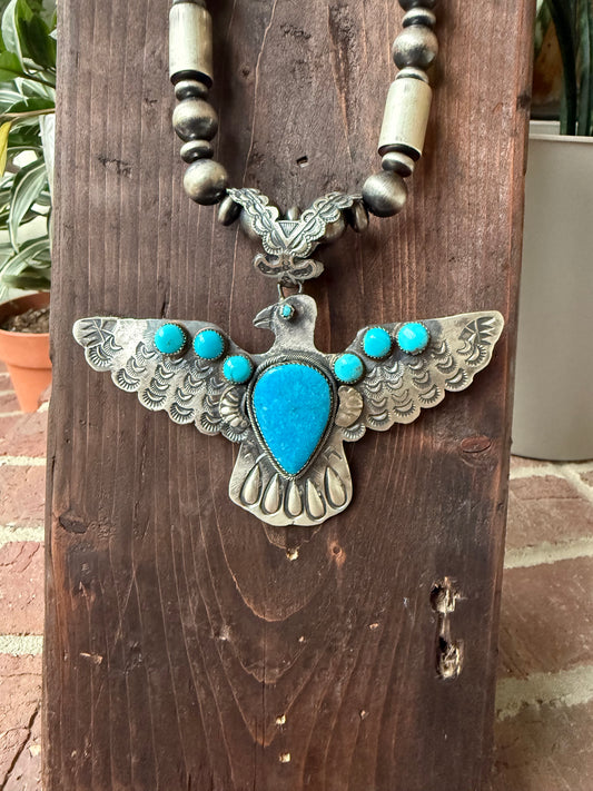 Richard Yazzie - Statement Thunderbird Pendant
