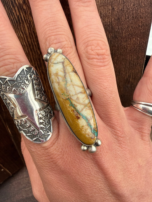 Boulder Turquoise Oval Ring