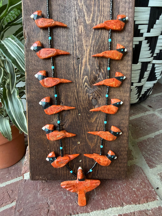 Cardinal Fetish Necklace