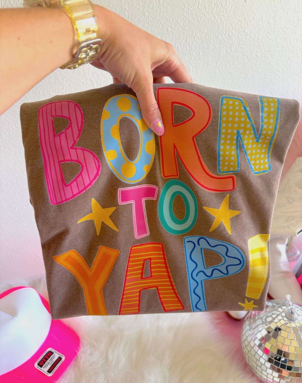 Born To Yap Tee (Espresso)
