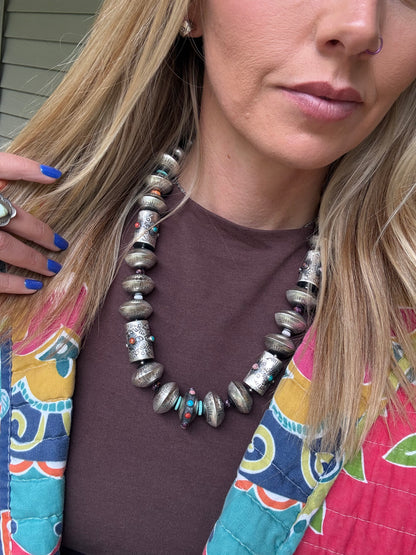 Sophia Becenti - Multicolor Navajo Pearls