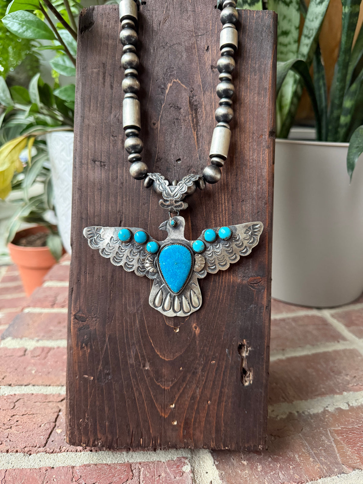 Richard Yazzie - Statement Thunderbird Pendant