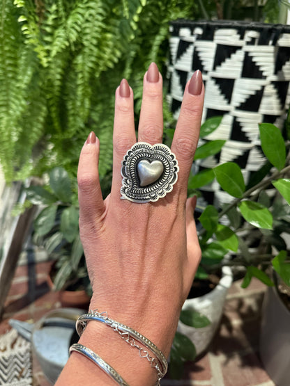 Lane Tahe - Adjustable Heart Rings