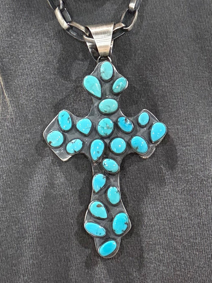 Chimney Butte - Turquoise Cross Pendant