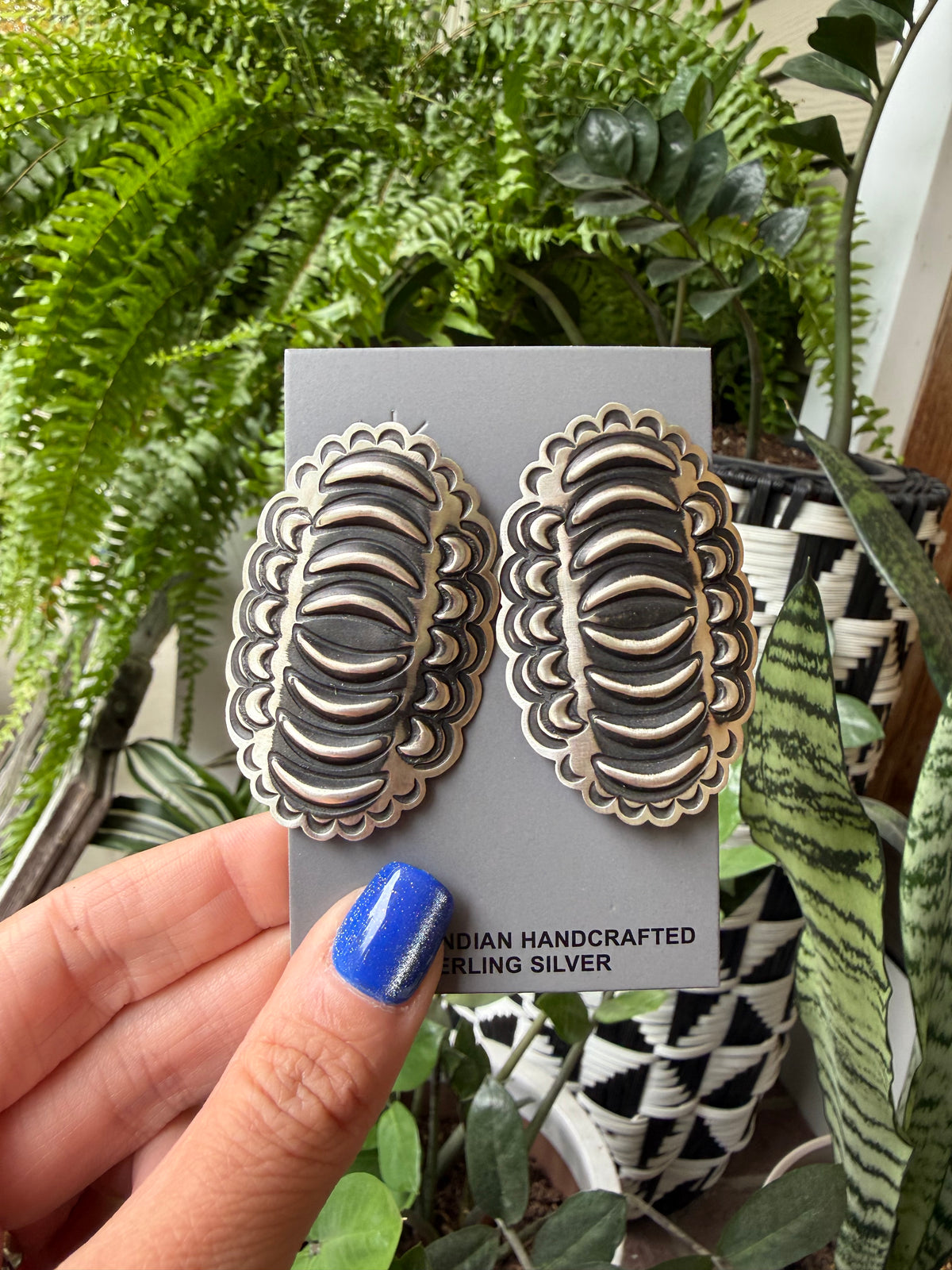 Lane Tahe - Concho Earrings