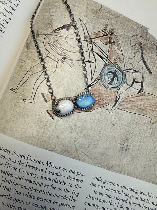 Golden Hills & White Buffalo Necklace