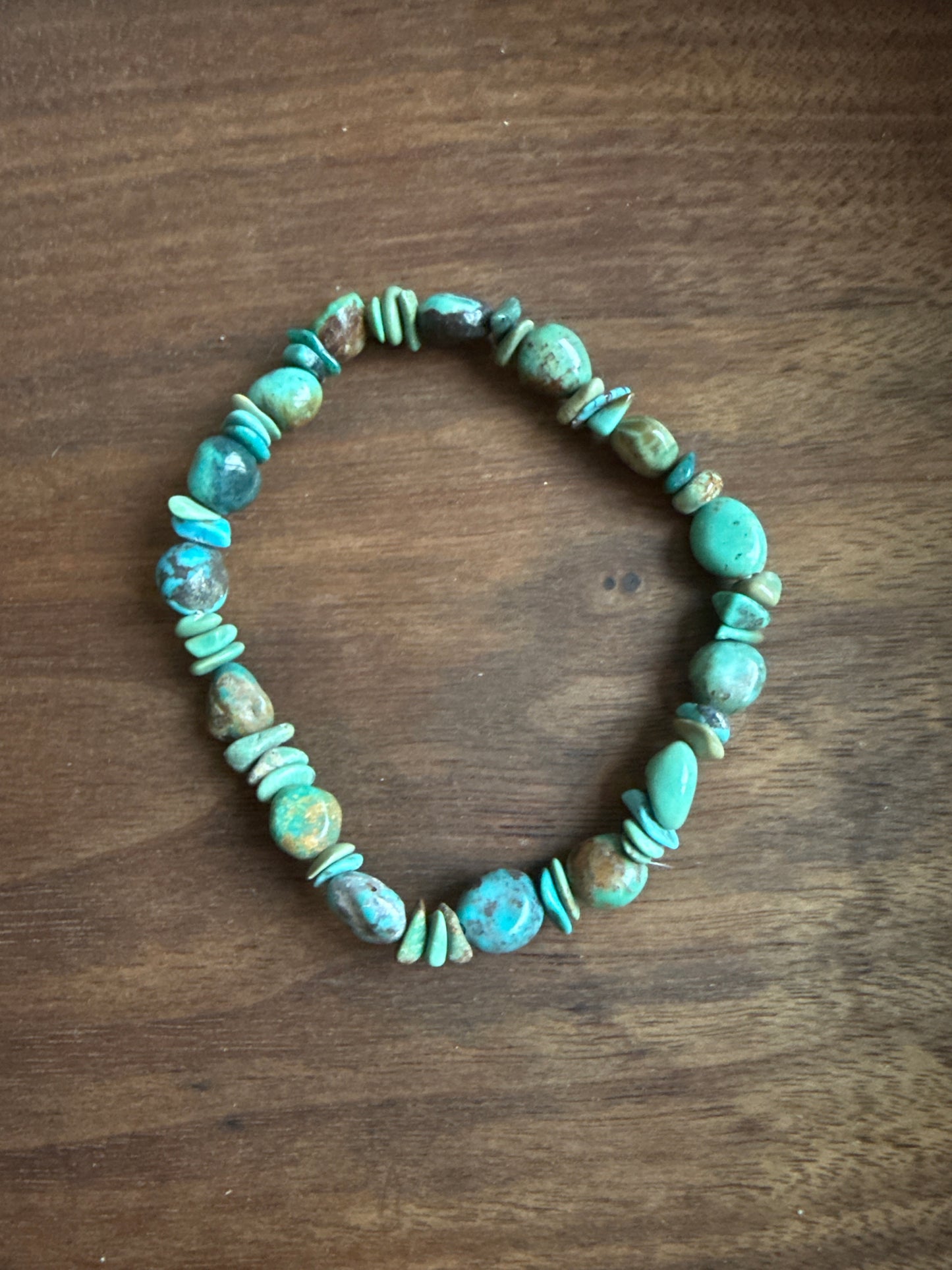 Chunky Turquoise Stretch Bracelet