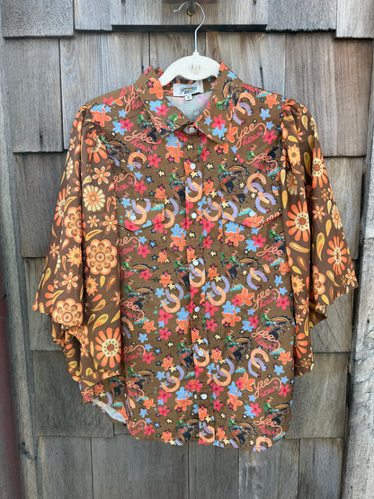 Retro Rodeo Queen Pearl Snap
