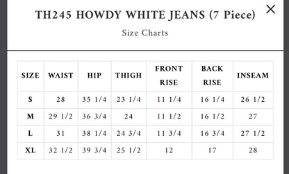 Howdy Pants - White