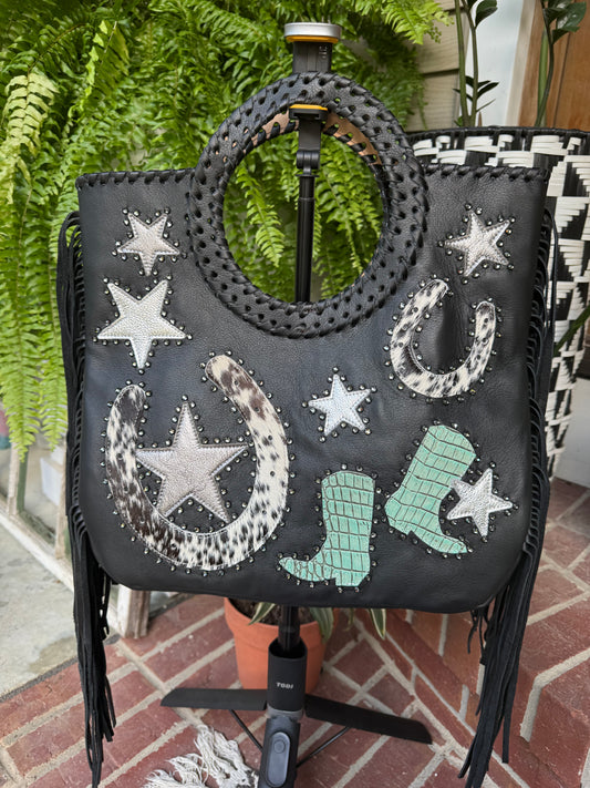Horseshoe & Boots Handbag
