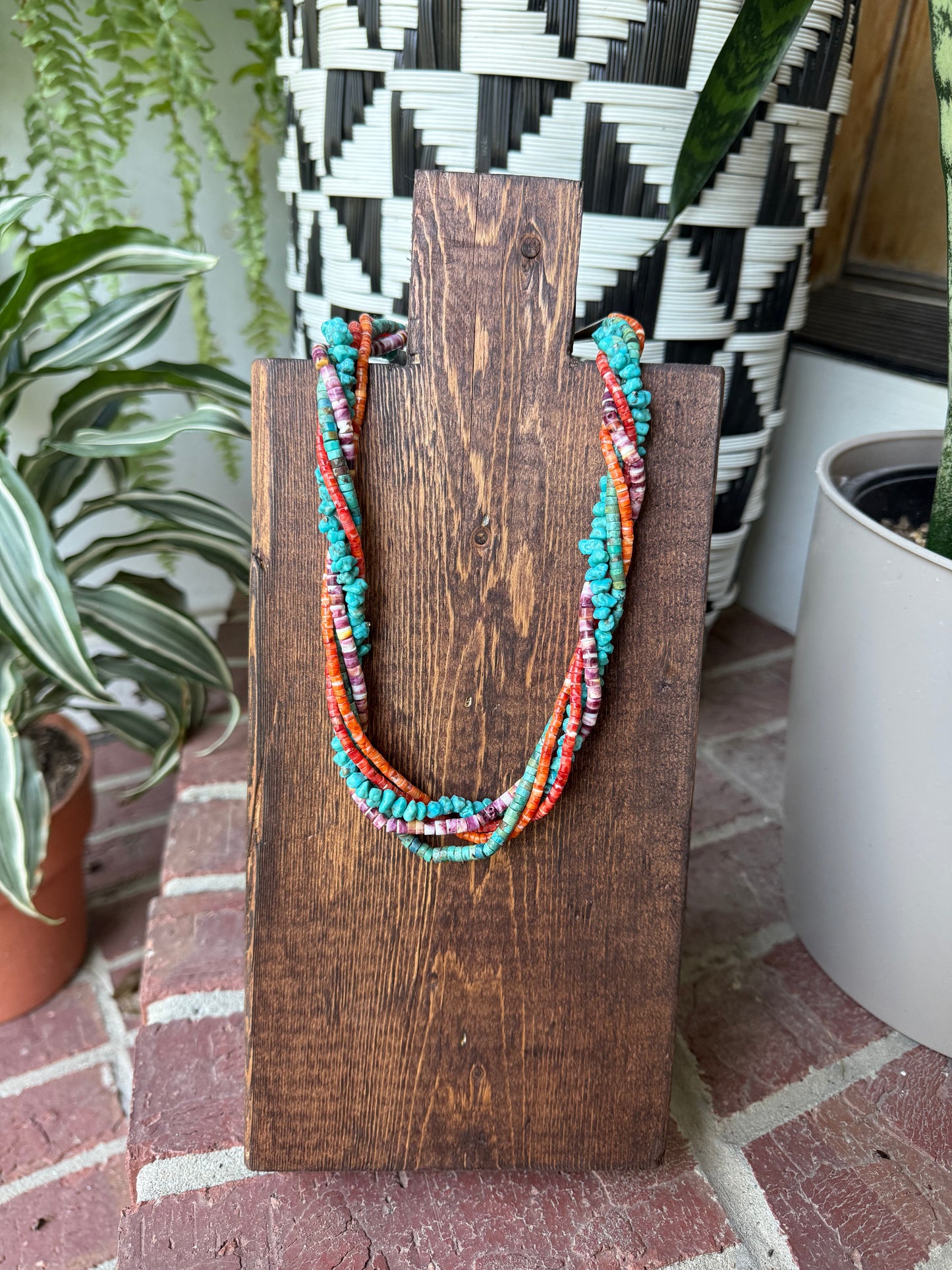 5 Strand Multistone Necklace