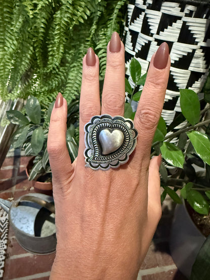 Lane Tahe - Adjustable Heart Rings
