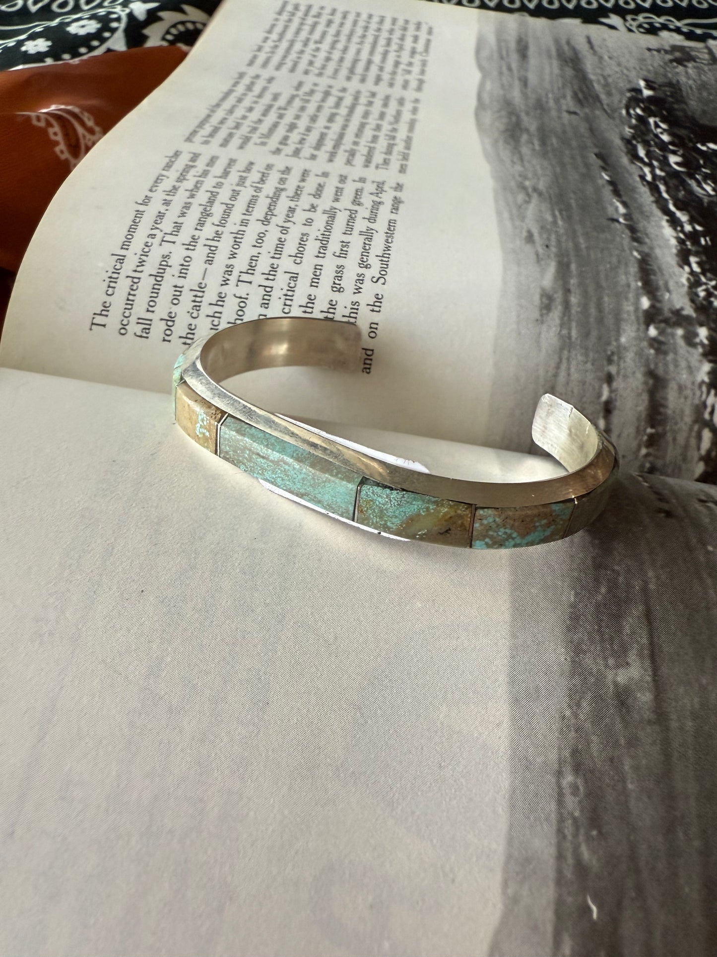 Turquoise Inlay Cuff