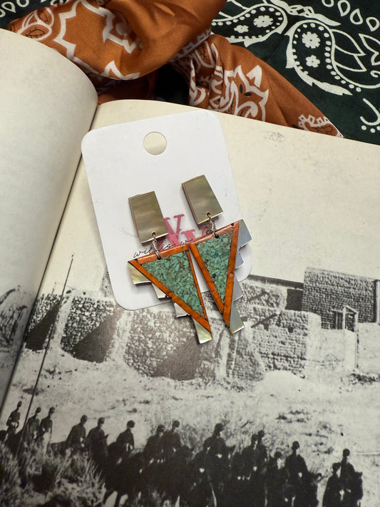 Santo Domingo Stud-Dangle Earrings