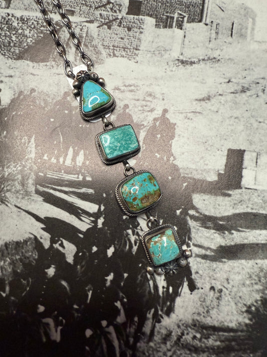 Multistone Turquoise Lariat