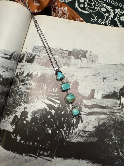 Multistone Turquoise Lariat