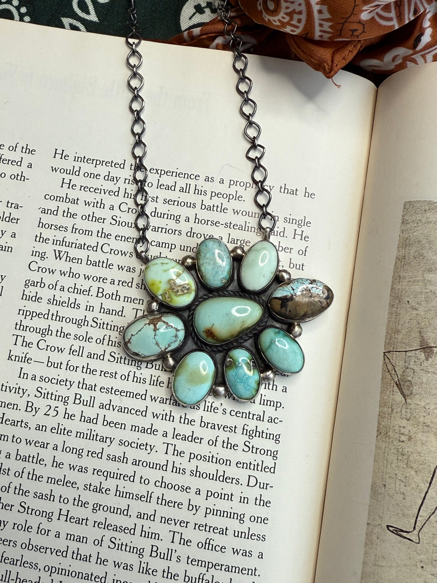 Palomino & Sonoran Cluster Necklace