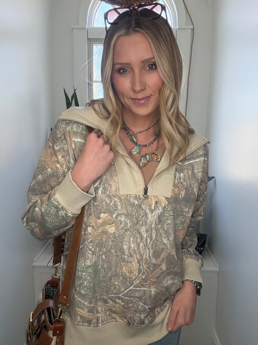Camo Crush Quarter Zip