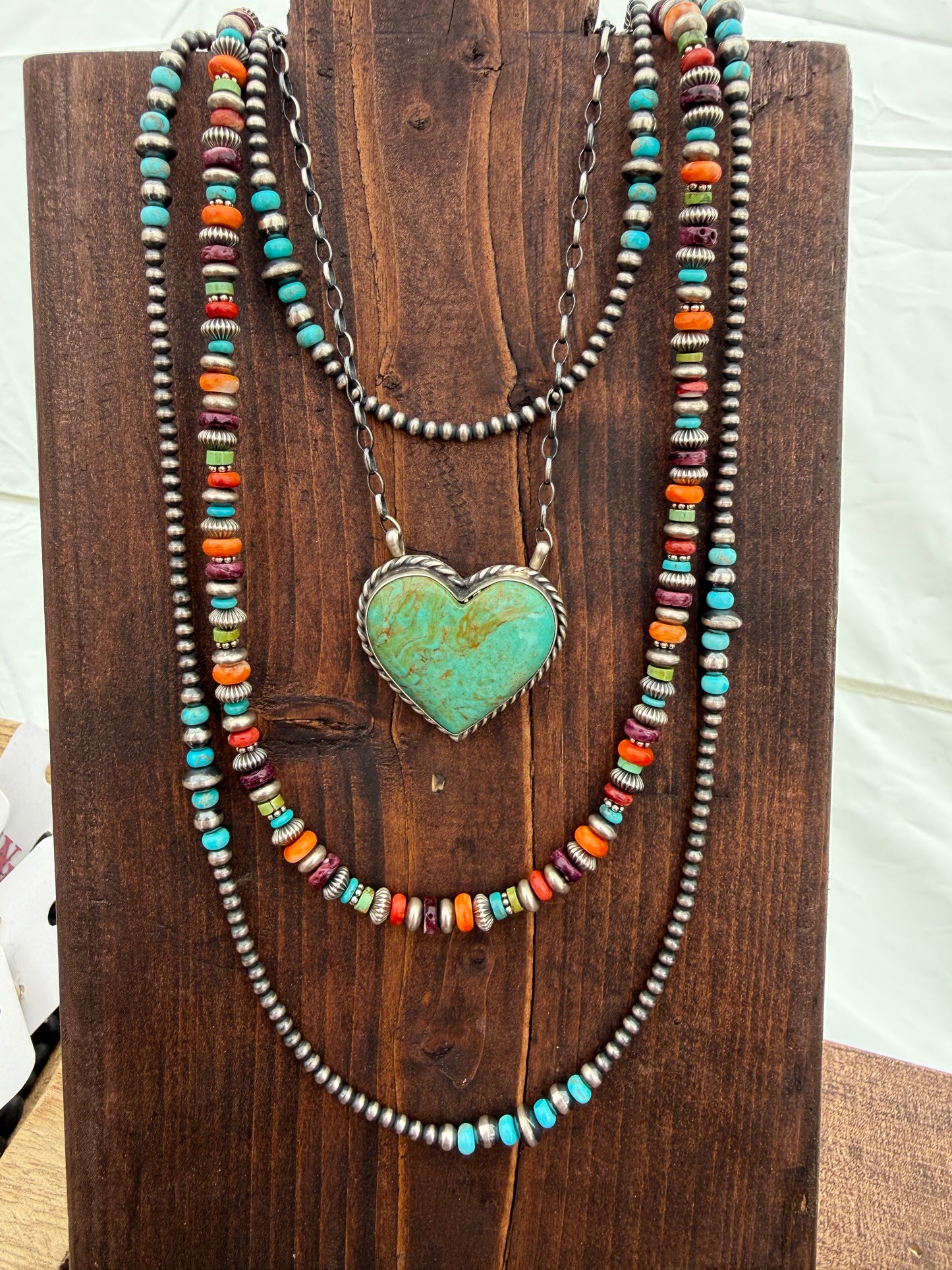 Multistone Pearl Necklace