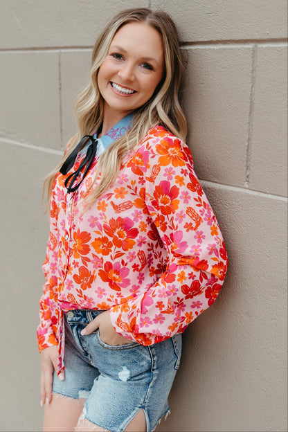 Cowgirl in Bloom Pearl Snap