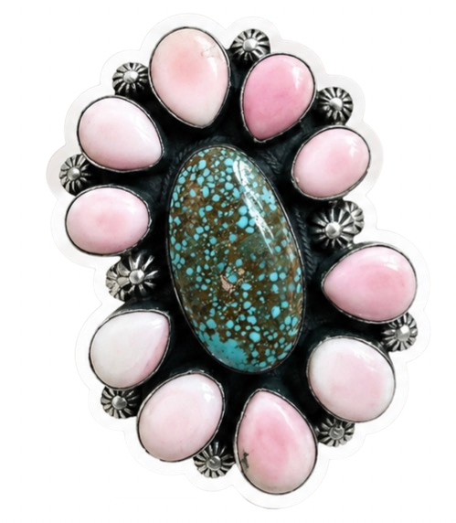 Turquoise Cluster Sticker