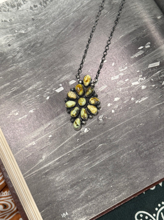 Palomino Cluster Necklace